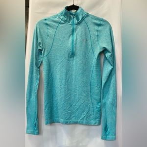 Nike Running Quarter Zip Aqua color Jacket Size Small